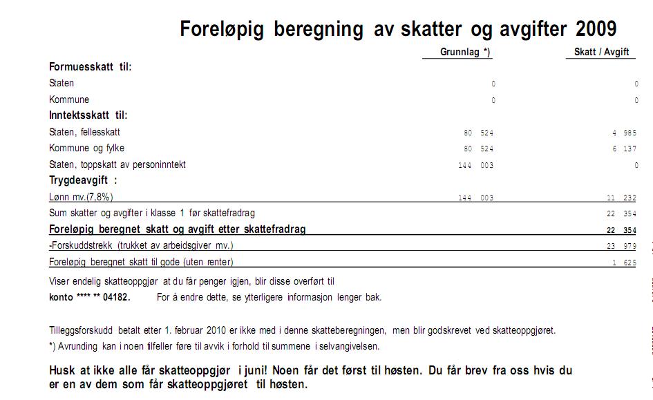 Utbetaling av skatt? Økonomi Diskusjon.no