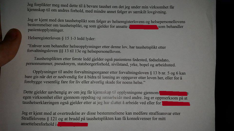 Eksempler på brudd på taushetsplikten skole