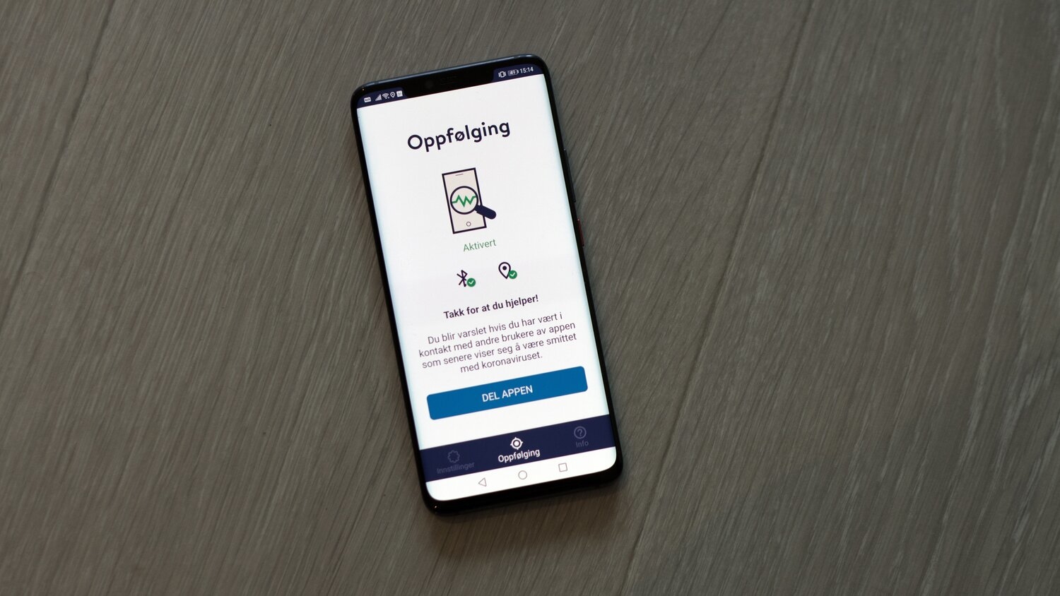 FHI sletter alle data fra appen Smittestopp